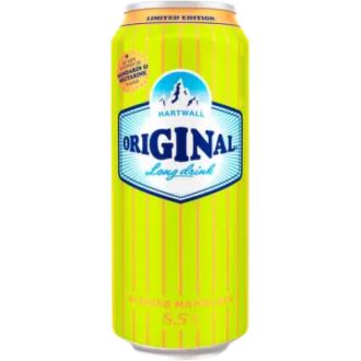 Hartwall Original Long Drink Summer Mandarin 5,5% 0,5 l kalorit ja ravintosisältö - 55 kcal
