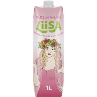 Liisa Vadelma-Lime 8 til-% 1 L tetra kalorit ja ravintosisältö - 75 kcal