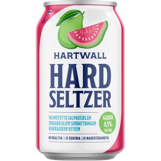 Hartwall Hard Seltzer Guava 4,5% 0,33l kalorit ja ravintosisältö - 27 kcal