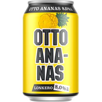 Otto Ananas 8% 0,33l kalorit ja ravintosisältö - 72 kcal
