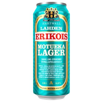 Lahden Erikois Motueka Lager olut 5,2% 0,5l kalorit ja ravintosisältö - 45 kcal
