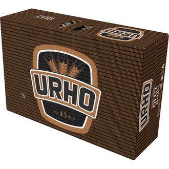 Urho olut 4,3% 0,33l 24-pack kalorit ja ravintosisältö