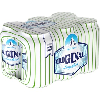 Original Lime Long Drink 4,5% 0,33l 6-pack kalorit ja ravintosisältö