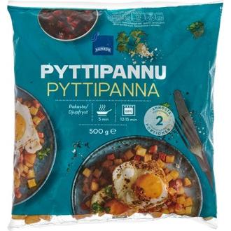 Rainbow 500g pyttipannu laktoositon pakaste kalorit ja ravintosisältö - 132 kcal