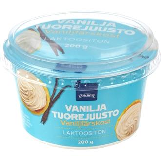 Rainbow 200g vaniljatuorejuusto laktoositon kalorit ja ravintosisältö - 273 kcal