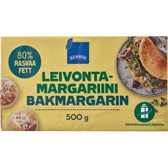 Rainbow 500g leivontamargariini 80% kalorit ja ravintosisältö
