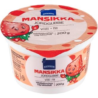 Rainbow 200 g Mansikkaviili kalorit ja ravintosisältö - 78 kcal