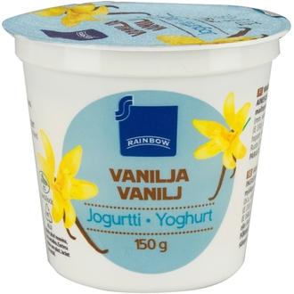 Rainbow 150 g Vaniljajogurtti kalorit ja ravintosisältö - 76 kcal