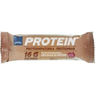 Rainbow Pähkinänmakuinen proteiinipatukka 50 g kalorit ja ravintosisältö - 390 kcal