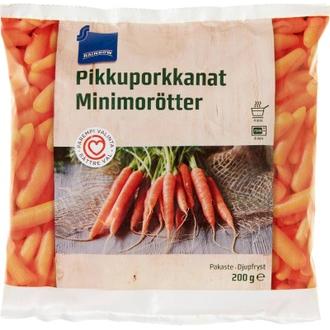 Rainbow 200g pikkuporkkanat pakaste kalorit ja ravintosisältö - 32 kcal