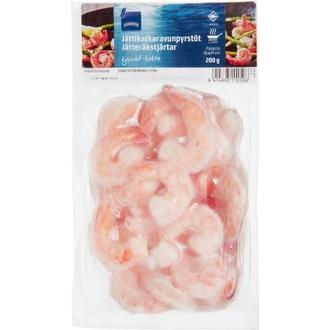 Rainbow jättikatkaravunpyrstöt kypsät 200g pakaste kalorit ja ravintosisältö - 57 kcal