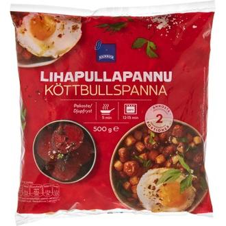 Rainbow 500g lihapullapannu pakaste kalorit ja ravintosisältö - 165 kcal
