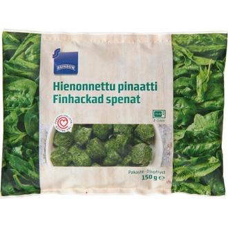 Rainbow hienonnettu pinaatti 150g pakaste kalorit ja ravintosisältö - 23 kcal