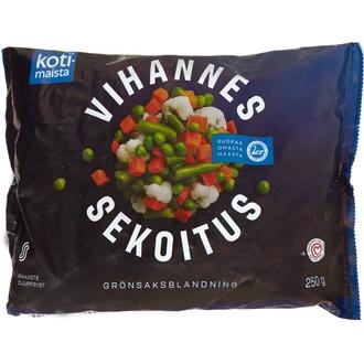 Kotimaista Vihannessekoitus pakaste 250g kalorit ja ravintosisältö - 45 kcal