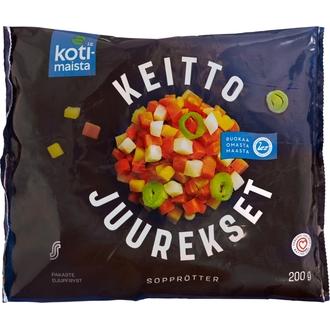 Kotimaista Keittojuurekset pakaste 200g kalorit ja ravintosisältö - 30 kcal