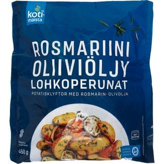 Kotimaista rosmariini-oliiviöljy lohkoperuna 450 g, Pakaste kalorit ja ravintosisältö - 140 kcal
