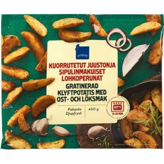 Rainbow kuorrutetut lohkoperunat juusto-sipuli 450 g pakaste