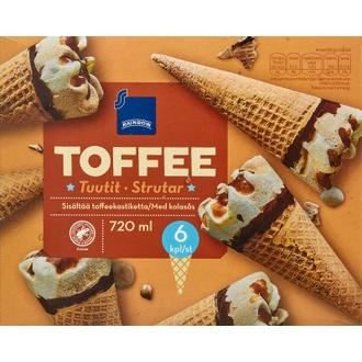 Rainbow 415g toffeetuutit 6kpl kalorit ja ravintosisältö - 263 kcal