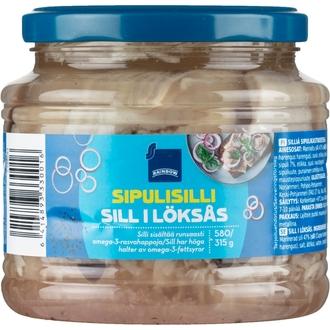 Rainbow sipulisilli 580/315g kalorit ja ravintosisältö - 218 kcal