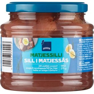 Rainbow matjessilli 580g/275g kalorit ja ravintosisältö - 187 kcal