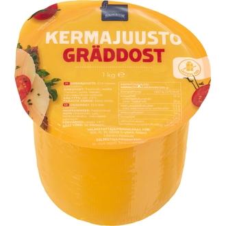 Rainbow 1 kg kermajuusto kalorit ja ravintosisältö - 375 kcal