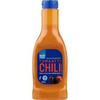 Kotimaista tomaatti-chili salaattikastike 400 g kalorit ja ravintosisältö - 373 kcal