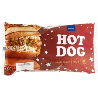Rainbow Hot Dog nakkisämpylä laktoositon 100g kalorit ja ravintosisältö - 246 kcal