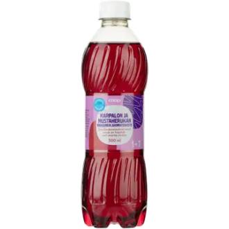 Coop sokeriton karpalon ja mustaherukan makuinen juomatiiviste 1+7 0,5l
