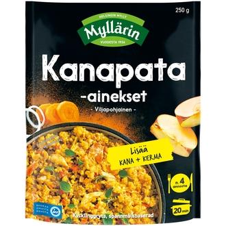 Myllärin Kanapata-ainekset, viljapohjainen 250 g kalorit ja ravintosisältö