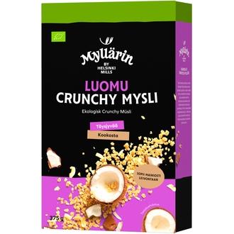 Myllärin Luomu Crunchy Mysli 375 g kalorit ja ravintosisältö