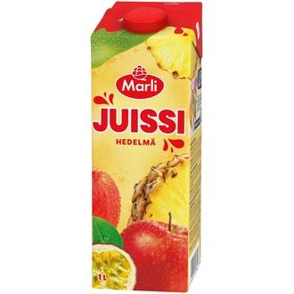Marli Juissi Hedelmämehujuoma 1 L kalorit ja ravintosisältö