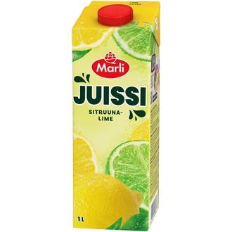 Marli Juissi Sitruuna-limemehujuoma 1 L kalorit ja ravintosisältö