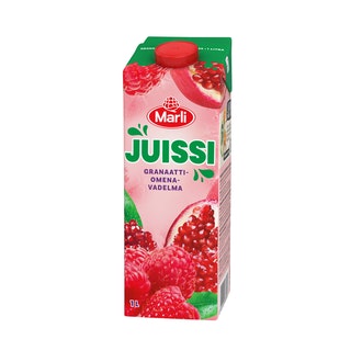 Marli Juissi 1l Granaattiom-vadelma kalorit ja ravintosisältö - 30 kcal