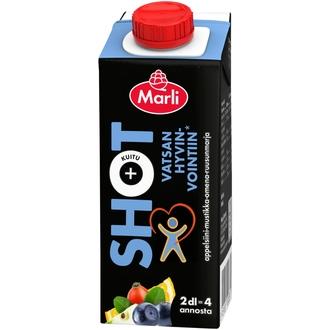 Marli Shot Appelsiini-mustikka-omena-ruusunmarja Shot + kuitu 2 dl kalorit ja ravintosisältö - 50 kcal