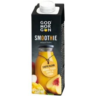 God Morgon Eksoottinen Smoothie 250 ml kalorit ja ravintosisältö - 38 kcal