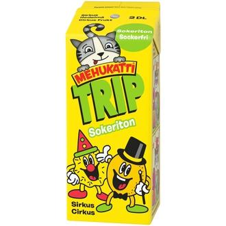 Mehukatti Trip Sokeriton Sirkus hedelmäjuoma 2dl kalorit ja ravintosisältö