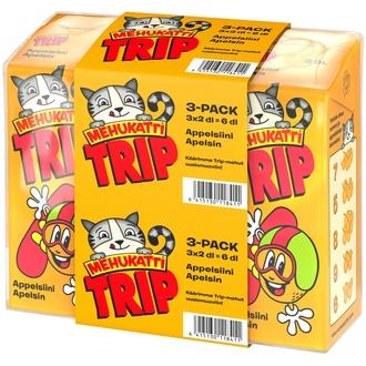 Mehukatti Trip Appelsiinijuoma 2dl 3-pack kalorit ja ravintosisältö