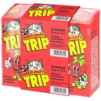 Mehukatti Trip Metsämansikkajuoma 2dl 3-pack kalorit ja ravintosisältö