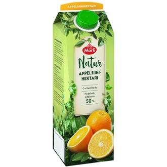 Marli Natur Appelsiininektari 1 L kalorit ja ravintosisältö