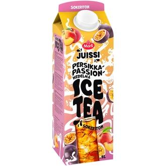 Marli Juissi Ice Tea Sokeriton Persikka-passionhedelmä jääteejuoma 1 L kalorit ja ravintosisältö - 3 kcal