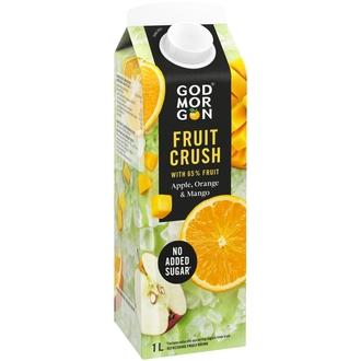 God Morgon Fruit Crush Appelsiini & mango mehujuoma 1 L kalorit ja ravintosisältö