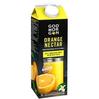 God Morgon Appelsiininektari 1 L kalorit ja ravintosisältö