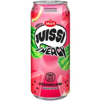 Marli Juissi Energy Sokeriton Vesimeloni energiajuoma 0,5 L kalorit ja ravintosisältö - 3 kcal
