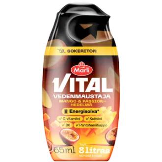 Marli Vital Sokeriton trooppinen energisoiva juomatiiviste 65 ml kalorit ja ravintosisältö - 125 kcal