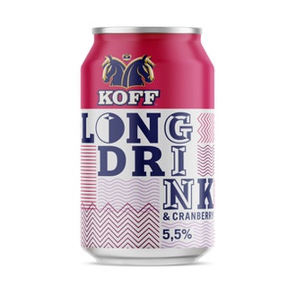 Koff Karpalo Long Drink 5,5% 0,33l tlk kalorit ja ravintosisältö