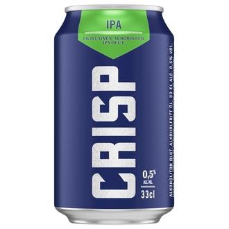 Crisp alkoholiton IPA olut 0,5 % tölkki 0,33 L kalorit ja ravintosisältö
