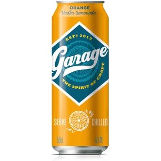 Garage Vodka Lemonade Orange maustettu alkoholijuoma 4,1 % tölkki 0,5 L kalorit ja ravintosisältö - 48 kcal