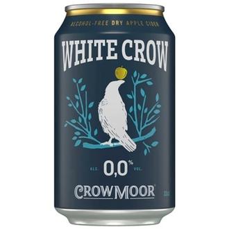 Crowmoor White Crow Dry Apple alkoholiton omenasiideri 0,0 til-% tölkki 0,33 L kalorit ja ravintosisältö
