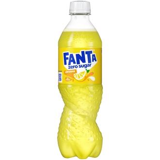 Fanta Sitruuna Zero virvoitusjuoma muovipullo 0.5 L kalorit ja ravintosisältö