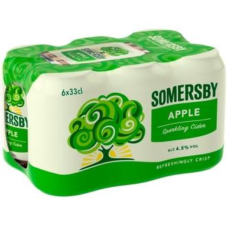 6-pack Somersby Apple omenasiideri 4,5 % tölkki 0,33 L kalorit ja ravintosisältö - 59 kcal